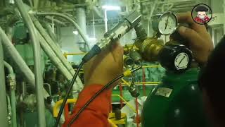 Nitrogen filling in Main Engine Accumulator [upl. by Paget]