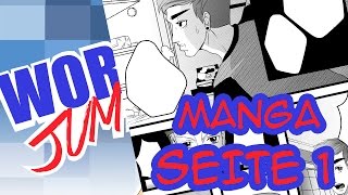 Youtuber Manga quotWorld Jumperquot Seite 1 Speed Drawing [upl. by Ahsienar]