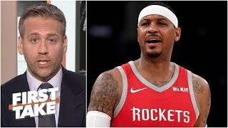 Carmelo is a superstar dealing with an ego hit  Max Kellerman  First Take [upl. by Guild106]