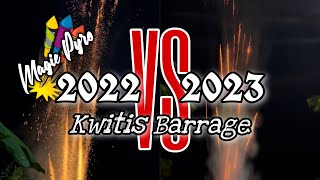 Kwitis Barrage 2022 vs 2023  New Years Eve [upl. by Yelik]