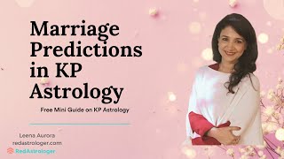 Marriage predictions in KP Astrology KP Astrology Lessons in English [upl. by Ardel619]