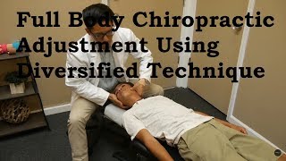 Full Body Chiropractic Adjustment using Diversified Technique [upl. by Anadroj]