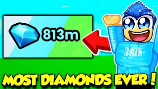 I MADE THE MOST DIAMONDS IVE EVER HAD IN PET SIMULATOR 99 [upl. by Skutchan]