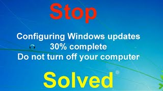 Stop Configuring Windows Updates  Disable Background Windows Update in Windows 7810 🔥🔥 [upl. by Wetzell]