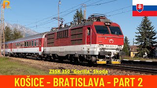 Cab Ride Poprad Tatry  Žilina Košice  Bratislava 23 Slovakia train drivers view 4K [upl. by Orford]