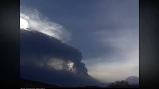 October 31 2023  Klyuchevskoy Volcano Russia  Eruption to a height of 13 km  2300 [upl. by Einnoj]