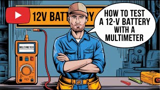 How To Test A 12V LeadAcid Battery With A Multimeter [upl. by Feinleib]