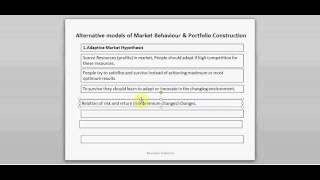 CFA L3Adaptive Market Hypothesis [upl. by Jephthah360]