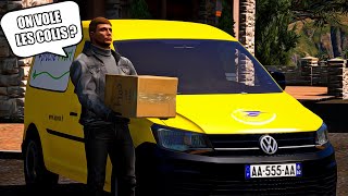 JE RECOMMENCE GTA 5 RP A ZERO SANS TRICHER  3 je travaille à la poste [upl. by Enimajneb]