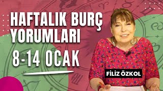 FİLİZ ÖZKOL İLE HAFTALIK BURÇ YORUMLARI  8 14 OCAK 2024 [upl. by Etteloiv]