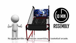 Sportcraft 10 Mins SetupNo Tools Required 2Player Basketball Arcade GameSODBN 1054 [upl. by Tanner]