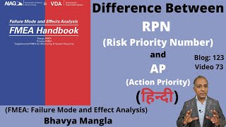 Difference between RPN Risk Priority Number amp AP Action Priority FMEA  HINDI  Bhavya Mangla [upl. by Selwin]