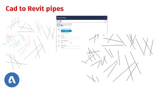 R003CAD lines to Revit Pipes by using Dynamo [upl. by Hewie]