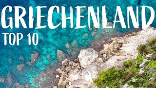 GRIECHENLAND Urlaub  TOP 10 Reiseziele [upl. by Arlyn]