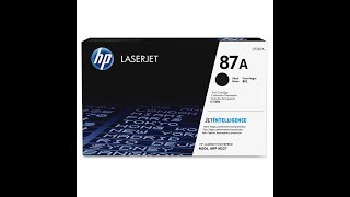 HP 87A Toner refiling [upl. by Niehaus]