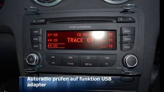 Audi A3 8P Interface USB SD Nachrüsten [upl. by Trembly]