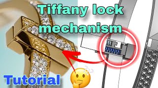 Tiffany bracelet lock mechanism tutorial how to make spring lock for bracelet [upl. by Ardyce]