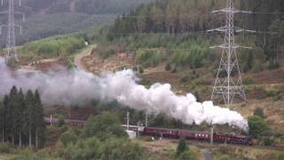 LMS Jubilee 5690 Leander The West Highlander Day 1 25 Sept 09 [upl. by Nilyad789]