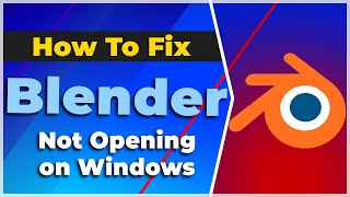 How to Fix Blender Not OpeningLaunching on Windows 1011❗2024 Tutorial✅ [upl. by Iblok]