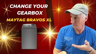 How to Replace the TransmissionGearbox on Maytag Bravos XL Washer [upl. by Kcirdneked608]