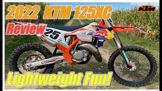 2022 KTM 125XC Review [upl. by Harl288]