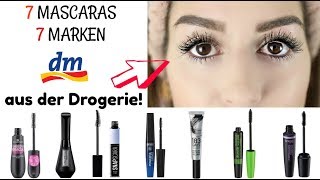 Ich teste LIVE 7 Mascaras von 7 Marken aus der DROGERIE 😱 Heftige Ergebnisse [upl. by Haikan]