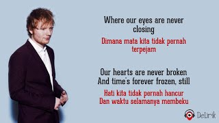 Photograph  Ed Sheeran Lyrics video dan terjemahan [upl. by Klehm173]