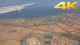 4K  SmartLynx Airbus A320 flight from Berlin to Hurghada [upl. by Crescint157]