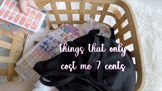 7 cents haul Tops organizers accessories stickers [upl. by Aizat]