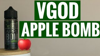 VGOD Apple Bomb  Sour Apple Belt ELiquid Review [upl. by Hanafee]