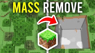 How To Mass Remove amp Clear Blocks In Minecraft  Full Guide [upl. by Sebastian]