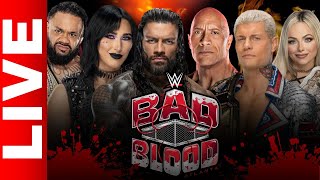 🔴WWE BAD BLOOD LIVE Watch Along Cody Rhodes amp Roman Reigns v BloodlineFull Show Reactions 10524 [upl. by Tillo]