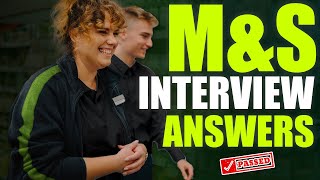 MampS INTERVIEW QUESTIONS AND ANSWERS How to Pass a Marks amp Spencer Job Interview [upl. by Bowyer325]