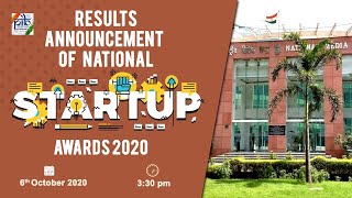 Results announcement of National Startup Awards 2020 [upl. by Jauch]