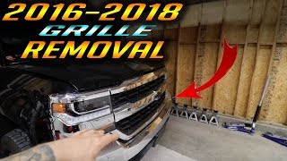 Chevrolet Silverado Grill Removal 2016 to 2018 [upl. by Gerson]