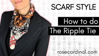 Comment nouer un foulard  Ripple Tie [upl. by Aerahs]