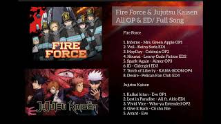 Fire Force All Opening amp Ending  Full Song [upl. by Nahshunn]