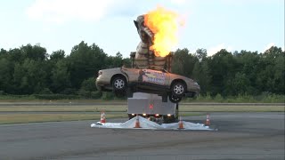 MEGASAURUS THE CAREATING FIREBREATHING TRANSFORMER  2015 Greenwood Lake Airshow [upl. by Antonetta]