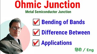 Unit 2 Ohmic Junction  Metal Semiconductor Junctions  Ohmic Contacts  BTech M Sc Electronics [upl. by Amsirahc429]