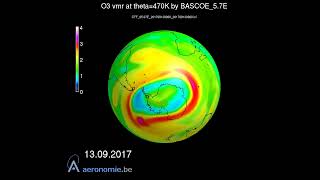 Ozone layer predictions by BASCOE in 2017 [upl. by Mccurdy731]