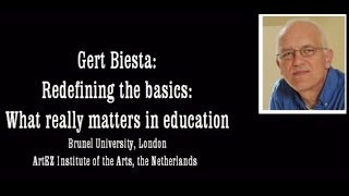 Gert Biesta What really matters in education VIA UnivCollege [upl. by Aiderfla]