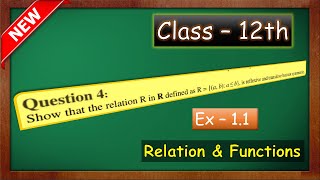 Ex 11 q4 class 12 maths ch 1 Relation and functions green board maths with green board [upl. by Cypro]