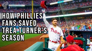 THAT TIME Phillies Fans Turned Trea Turners Season Around [upl. by Andromede]