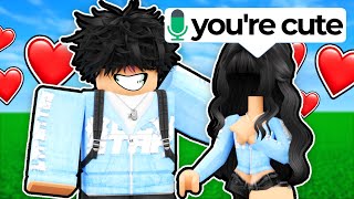 MATCHING GIRL AVATARS IN ROBLOX VOICE CHAT [upl. by Hgielanna226]