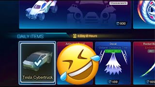 Rocket Leagues TESLA CYBERTRUCK SCAM [upl. by Martreb]