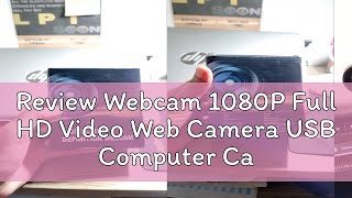 Review Webcam 1080P Full HD Video Web Camera USB Computer Camera for PC Laptop Desktop with Microph [upl. by Adirf]