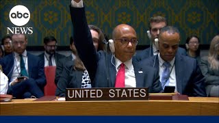 US vetoes UN resolution for immediate ceasefire in Gaza [upl. by Stenger]