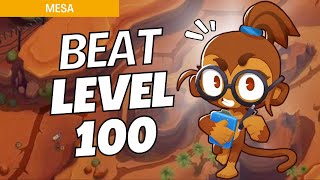 How to Beat Level 100 Hard on Mesa  BTD6 Strategy [upl. by Saxena362]