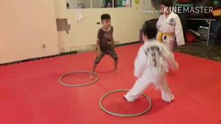 Ejercicios básicos de taekwondo itf para niños [upl. by Oicnedif]