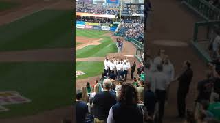 American national anthem ⚾🇺🇲 americká hymna na basebalu Hartford Yard goats🐐⚾ Connecticut [upl. by Lehman]